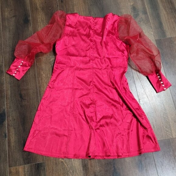 Organza Sleeve Dress - Picture 3 of 5